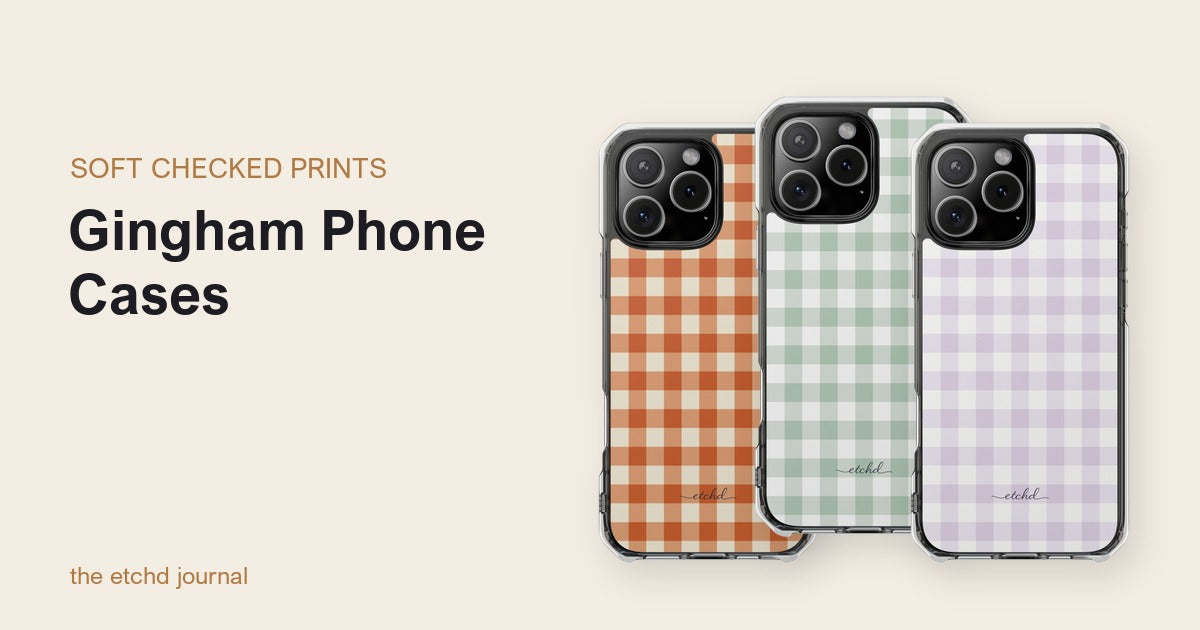 Gingham Phone Cases by etchd