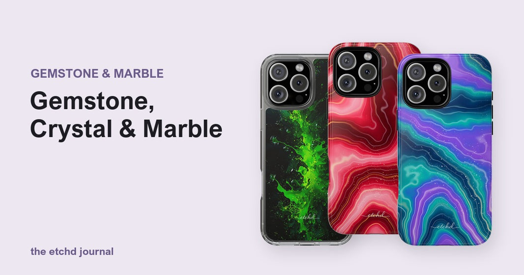 Gemstone, Crystal & Marble by etchd