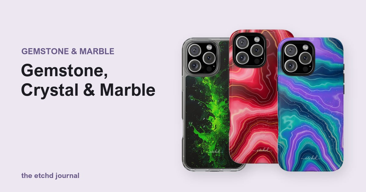 Gemstone, Crystal & Marble by etchd