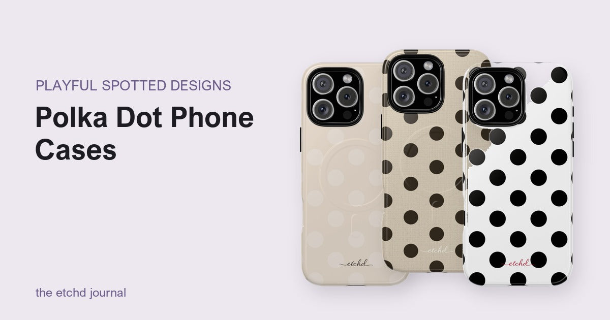 Polka Dot Phone Cases by etchd