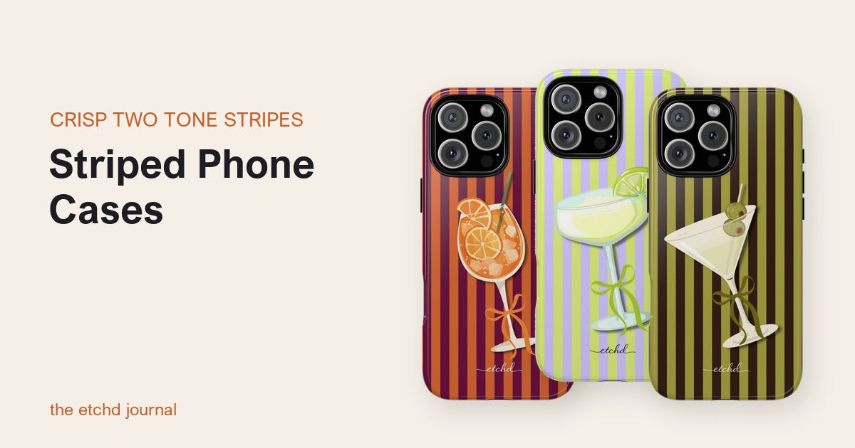 Striped Phone Cases by etchd