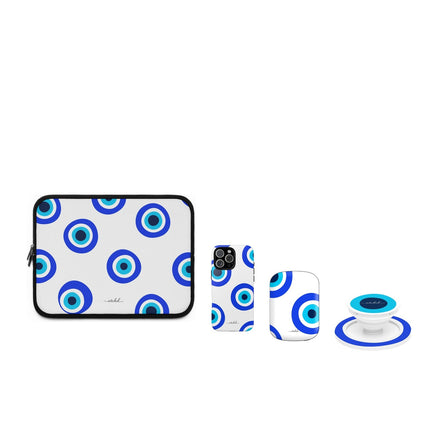 Abstract Evil Eye matching set by etchd