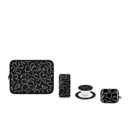 Black & White Floral matching set by etchd