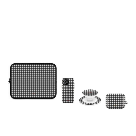 Black & White Gingham matching set by etchd