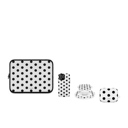 Black & White Polka Dot matching set by etchd