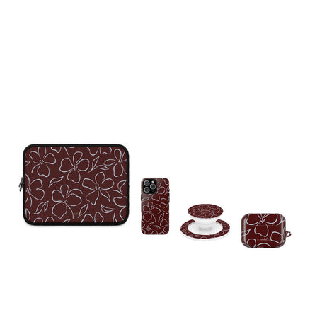Blue & Cherry Floral matching set by etchd