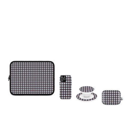 Blue & Plum Gingham matching set by etchd