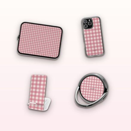 Blush & Cream Gingham matching set by etchd