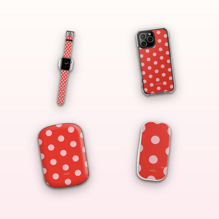 Blush & Poppy Polka Dot matching set by etchd