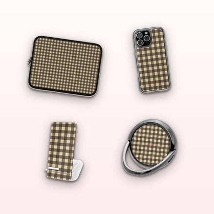 Butter & Brown Gingham matching set by etchd