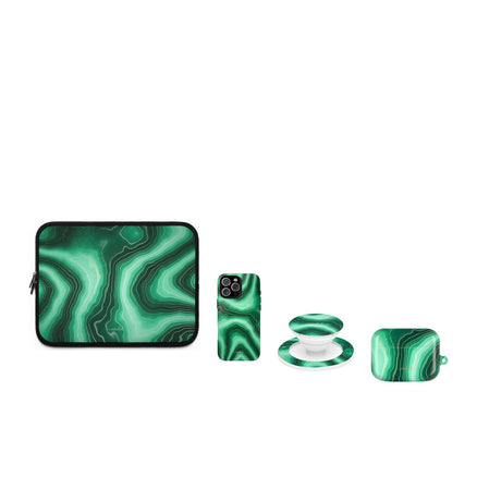 Emerald matching set by etchd