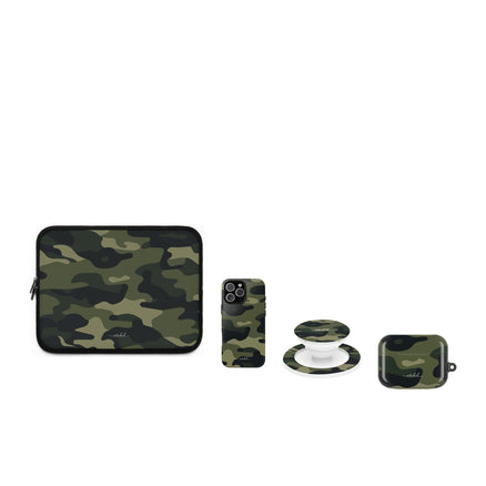 Green Camo matching set by etchd