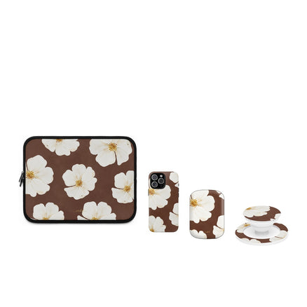 Mocha Blossom matching set by etchd
