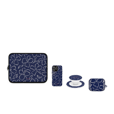 Navy & Cream Floral matching set by etchd