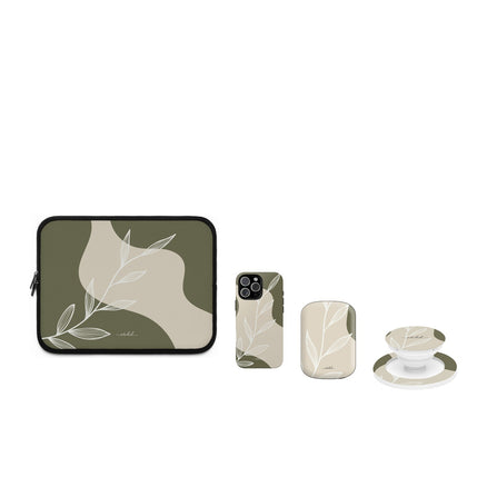 Olive Leaf matching set by etchd
