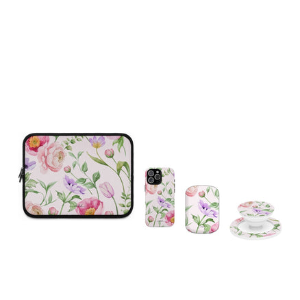 Peony Bloom matching set by etchd