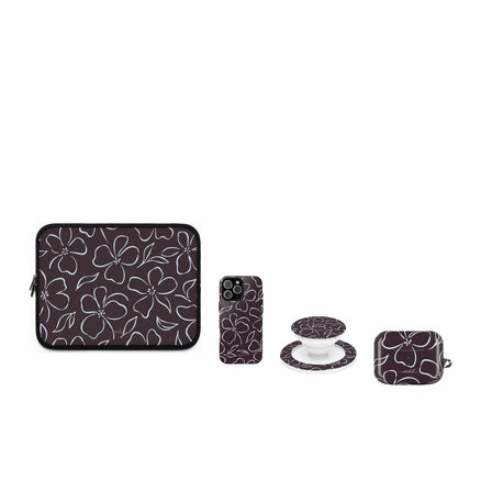 Plum & Blue Floral matching set by etchd