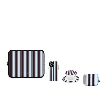 Plum & Blue Striped matching set by etchd