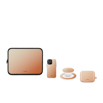 Tangerine Halftone matching set by etchd