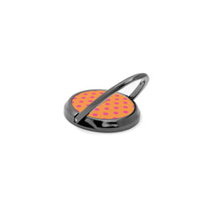 Pink And Orange Polka Dot Phone Ring Holder by etchd, view 5