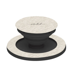 Beige Zebra Phone Grip And Stand by etchd, view 6