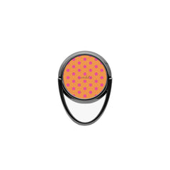 Pink And Orange Polka Dot Phone Ring Holder by etchd, view 4