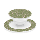 Green & Pink Floral Phone Grip And Stand