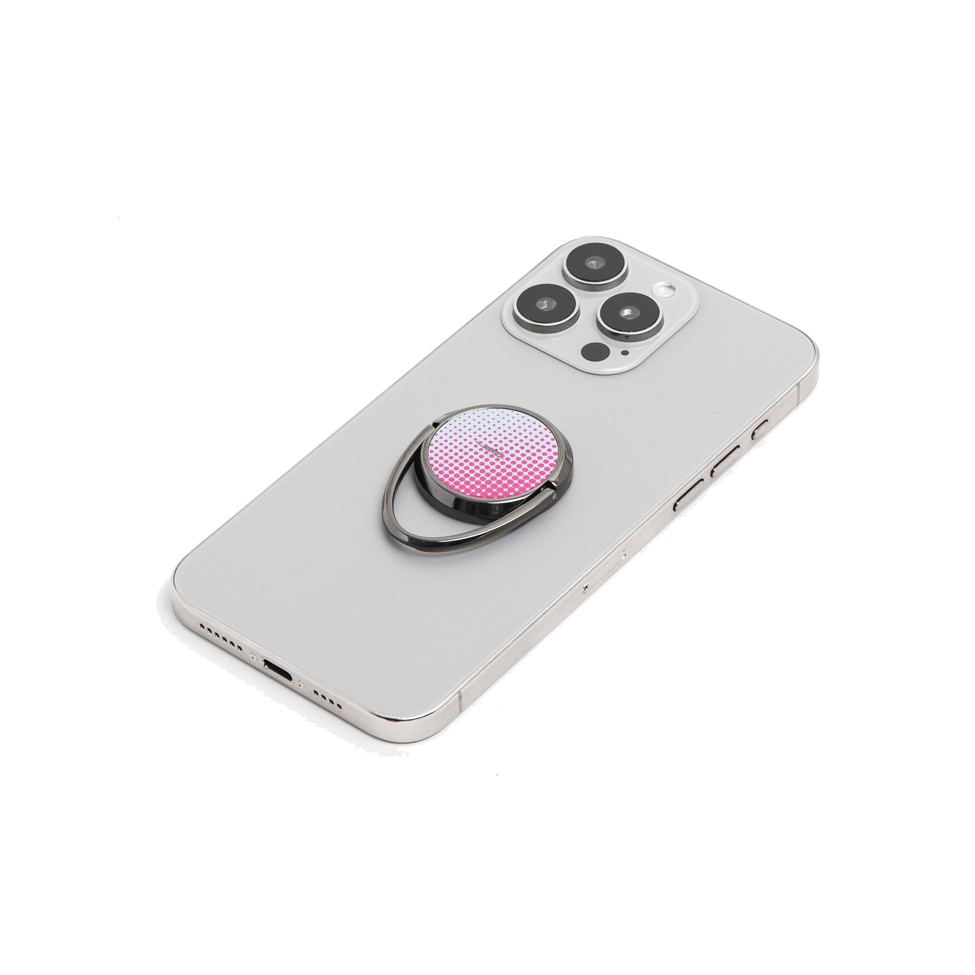 Bubblegum Halftone Phone Ring Holder by etchd, view 6