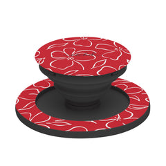 Classic Red & White Floral Phone Grip And Stand by etchd, view 6