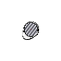 Navy And White Striped Diagonal Phone Ring Holder by etchd