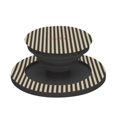 Cream & Brown Striped Phone Grip And Stand by etchd, view 6