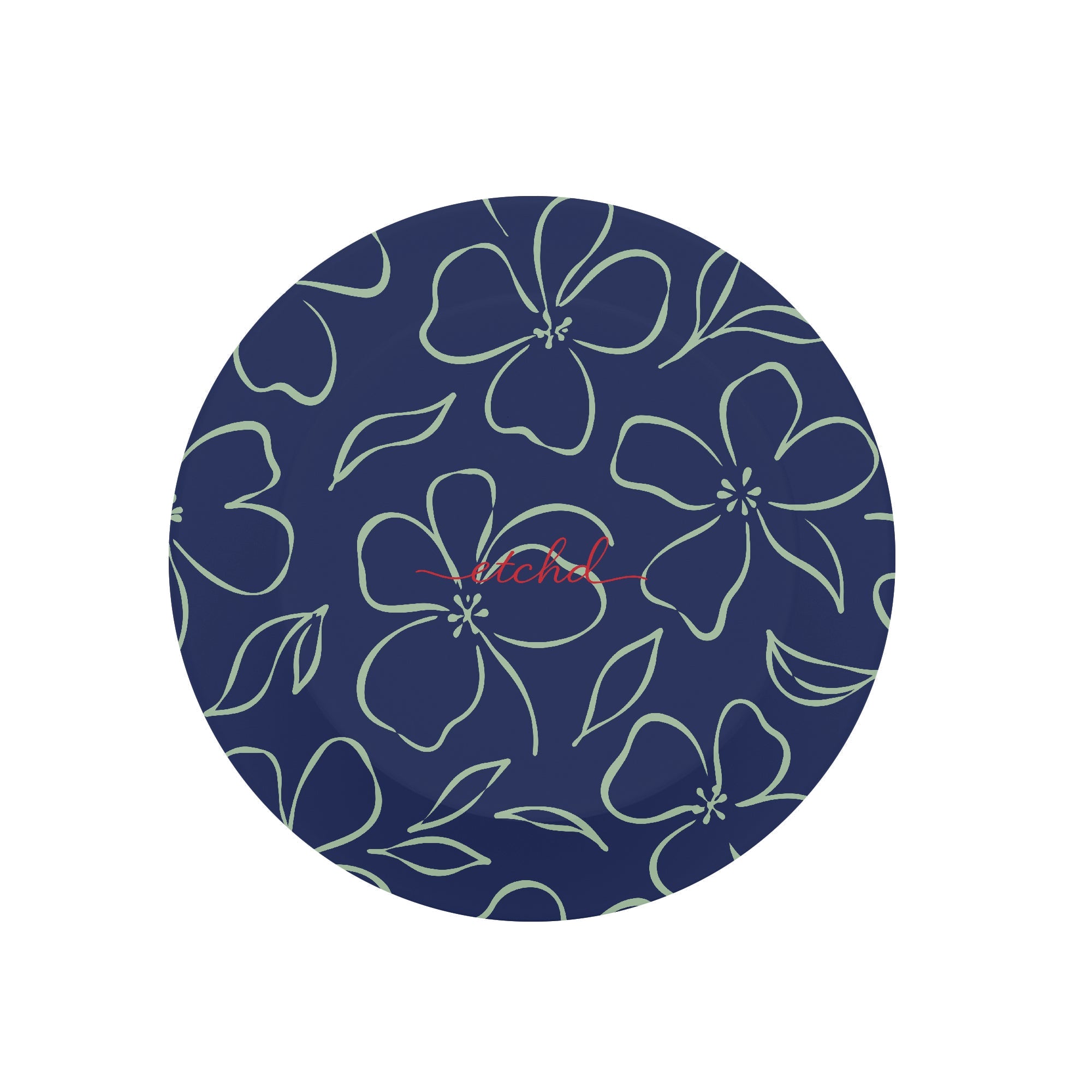 Navy & Sage Floral Phone Grip And Stand by etchd, view 2