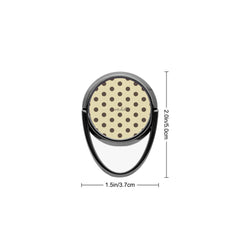Butter Yellow And Brown Polka Dot Phone Ring Holder by etchd, view 3