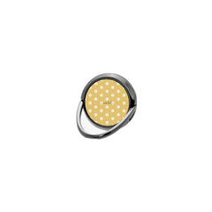 Cream & Butter Polka Dot Phone Ring Holder by etchd