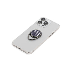 White And Navy Polka Dot Phone Ring Holder by etchd, view 6