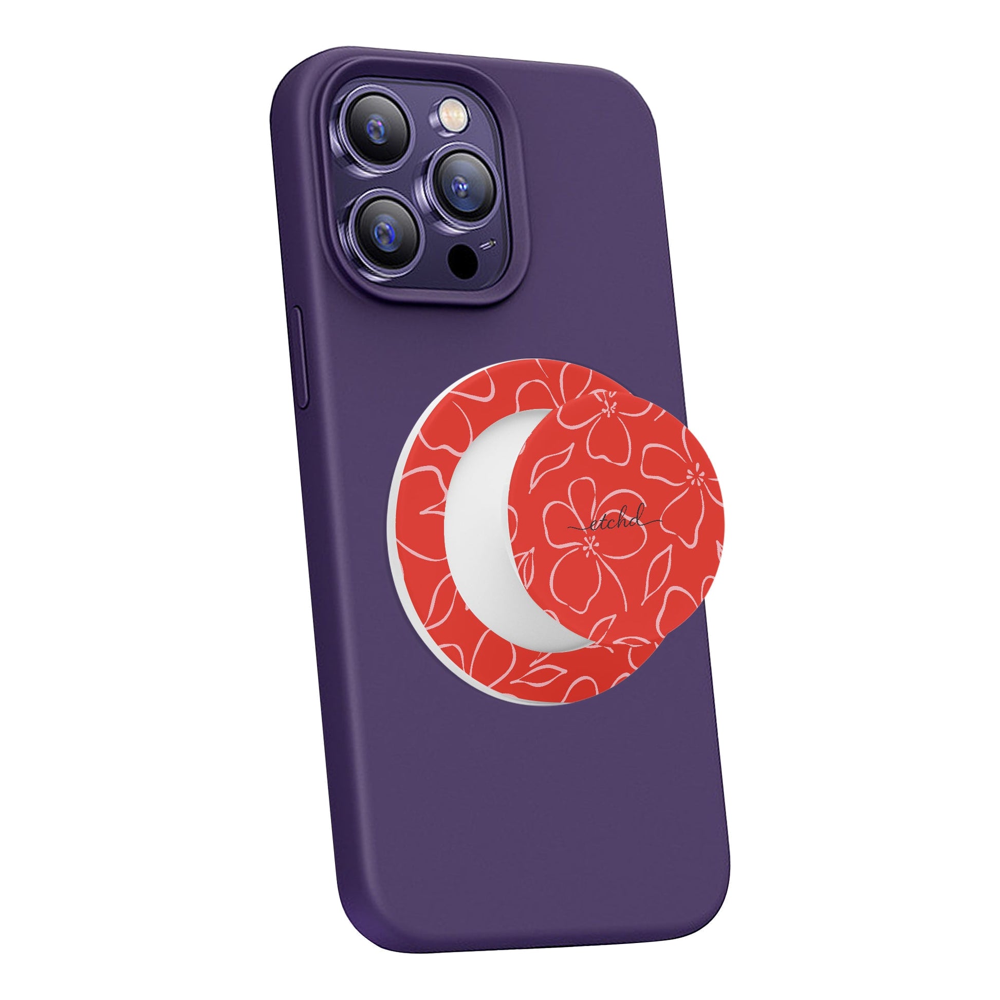 Poppy & Blush Floral Phone Grip And Stand by etchd, view 7