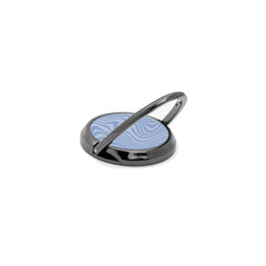 Blue Curved Lines Phone Ring Holder by etchd, view 5
