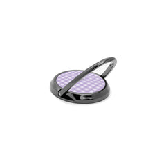 Lilac & Cream Gingham Phone Ring Holder by etchd, view 5