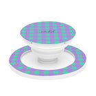 Hypermint & Lilac Gingham Anello e supporto per telefono