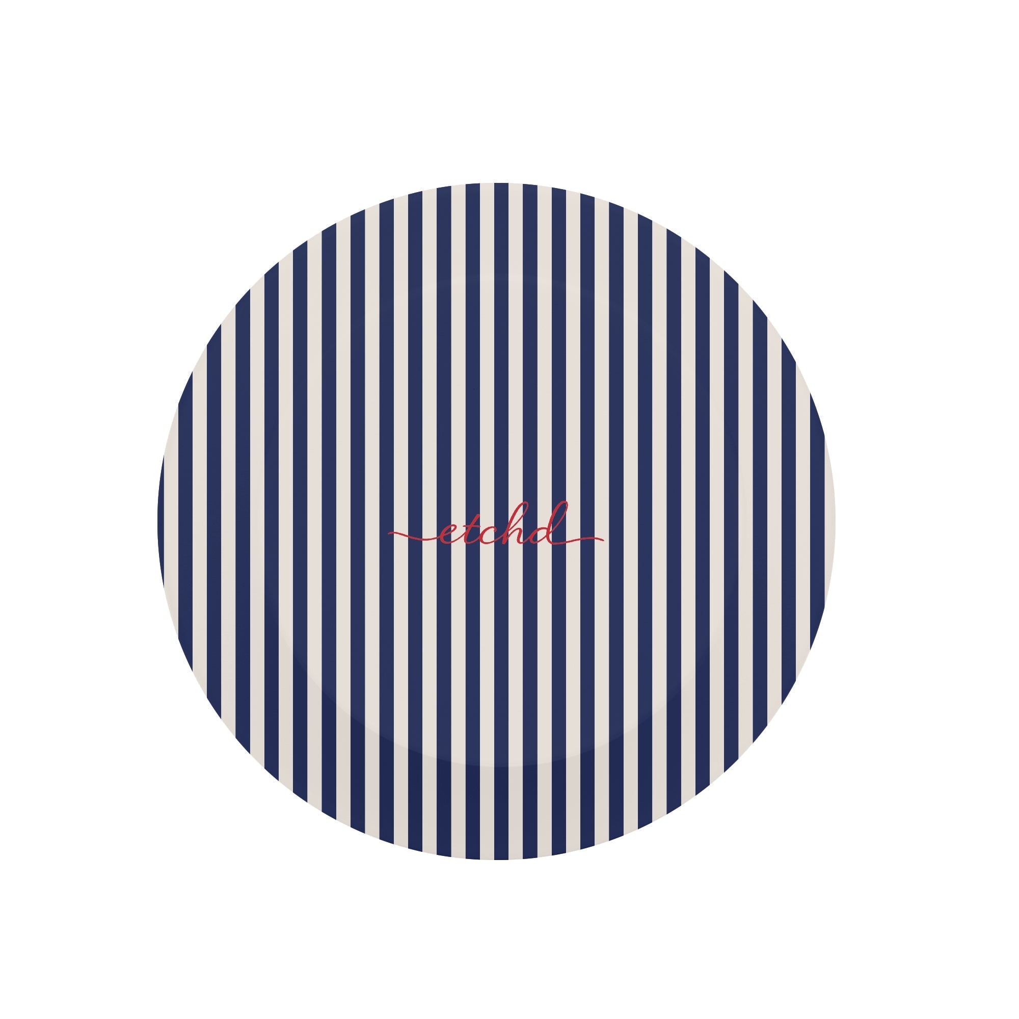 Navy & Cream Striped Phone Grip And Stand by etchd, view 2