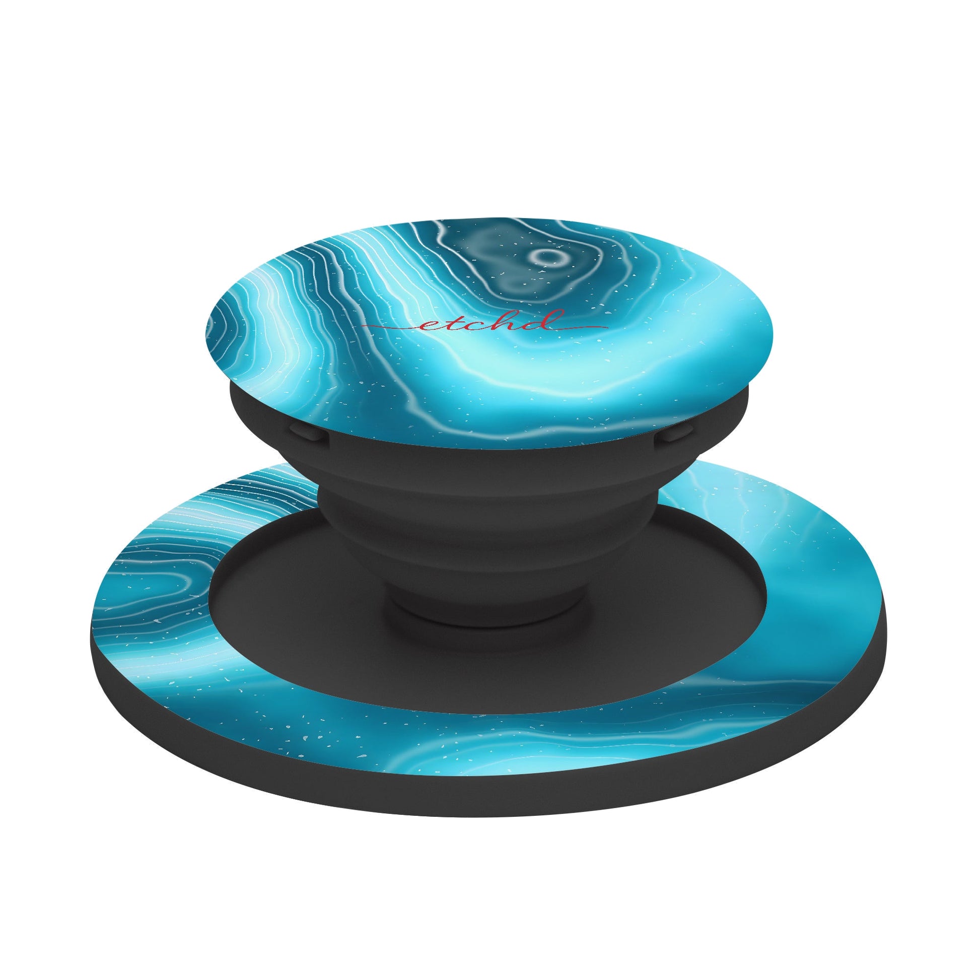 Aquamarine Phone Grip And Stand by etchd, view 6