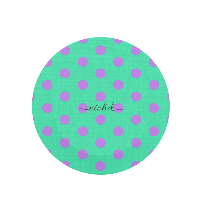 Lilac And Hypermint Polka Dot Phone Grip And Stand-zoom-