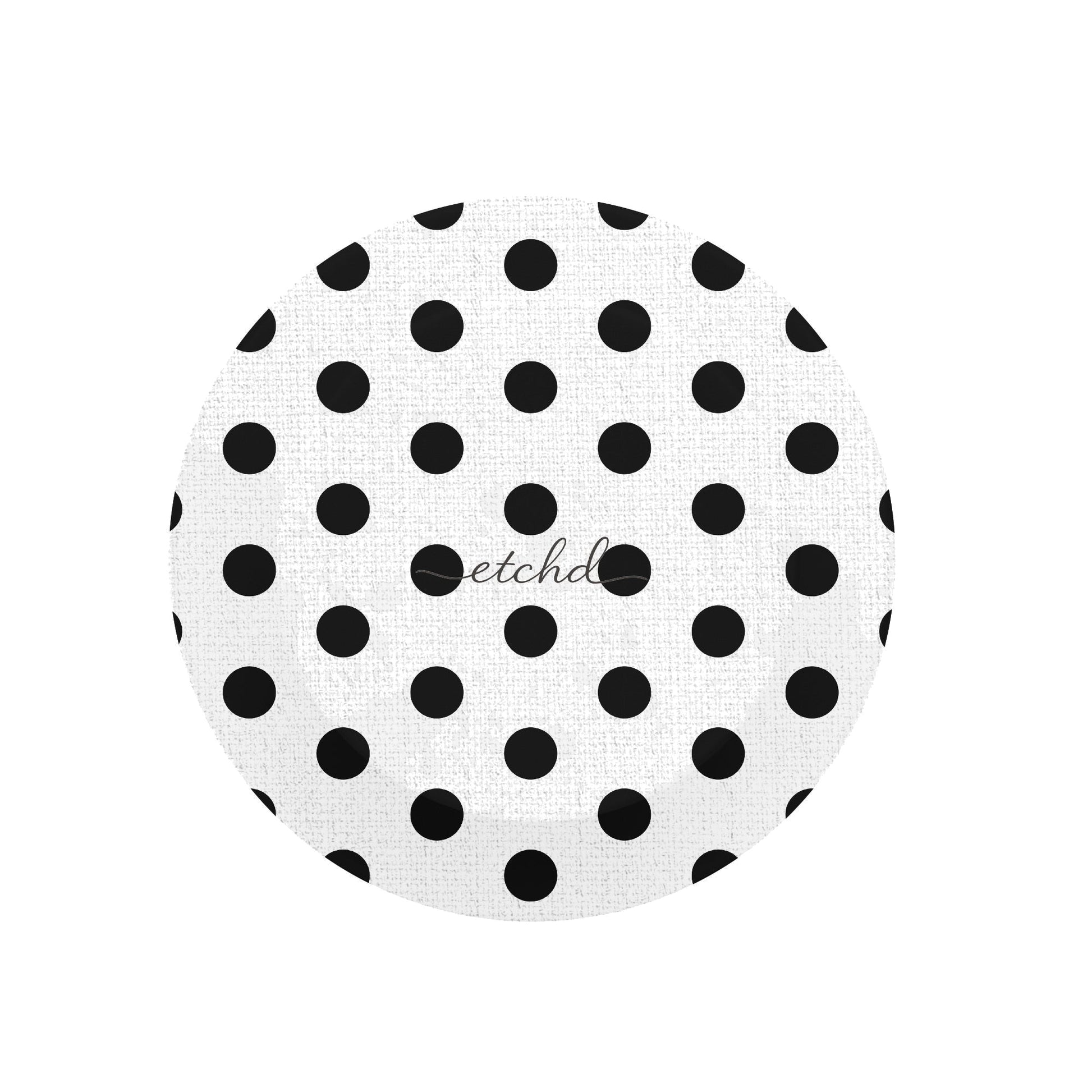 Black & White Polka Dot Phone Grip And Stand by etchd, view 2