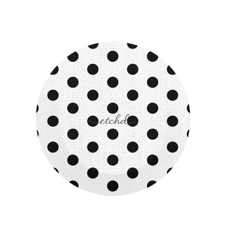 Black & White Polka Dot Handy-Halterung und Ständer-zoom-