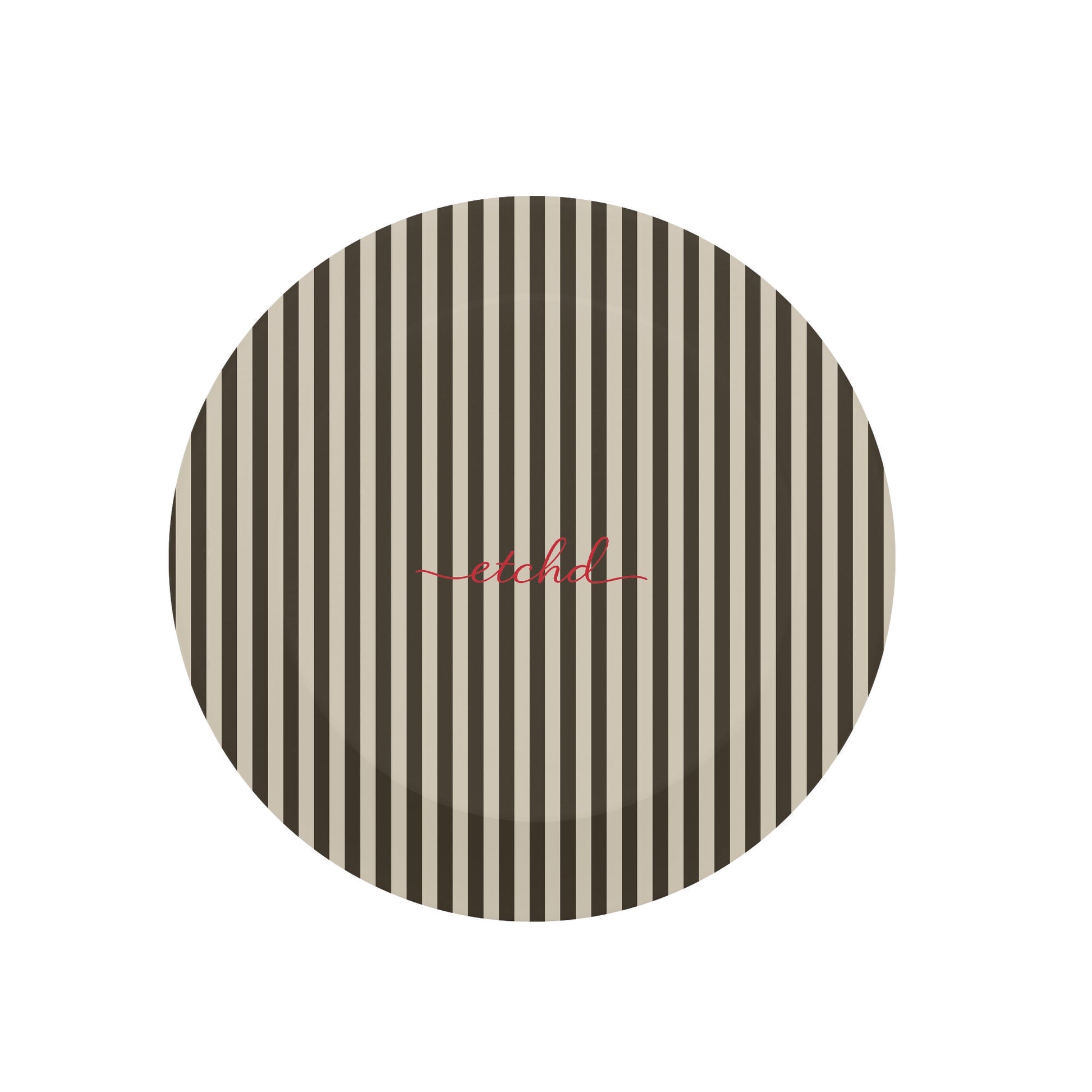 Cream & Brown Striped Phone Grip And Stand by etchd, view 3