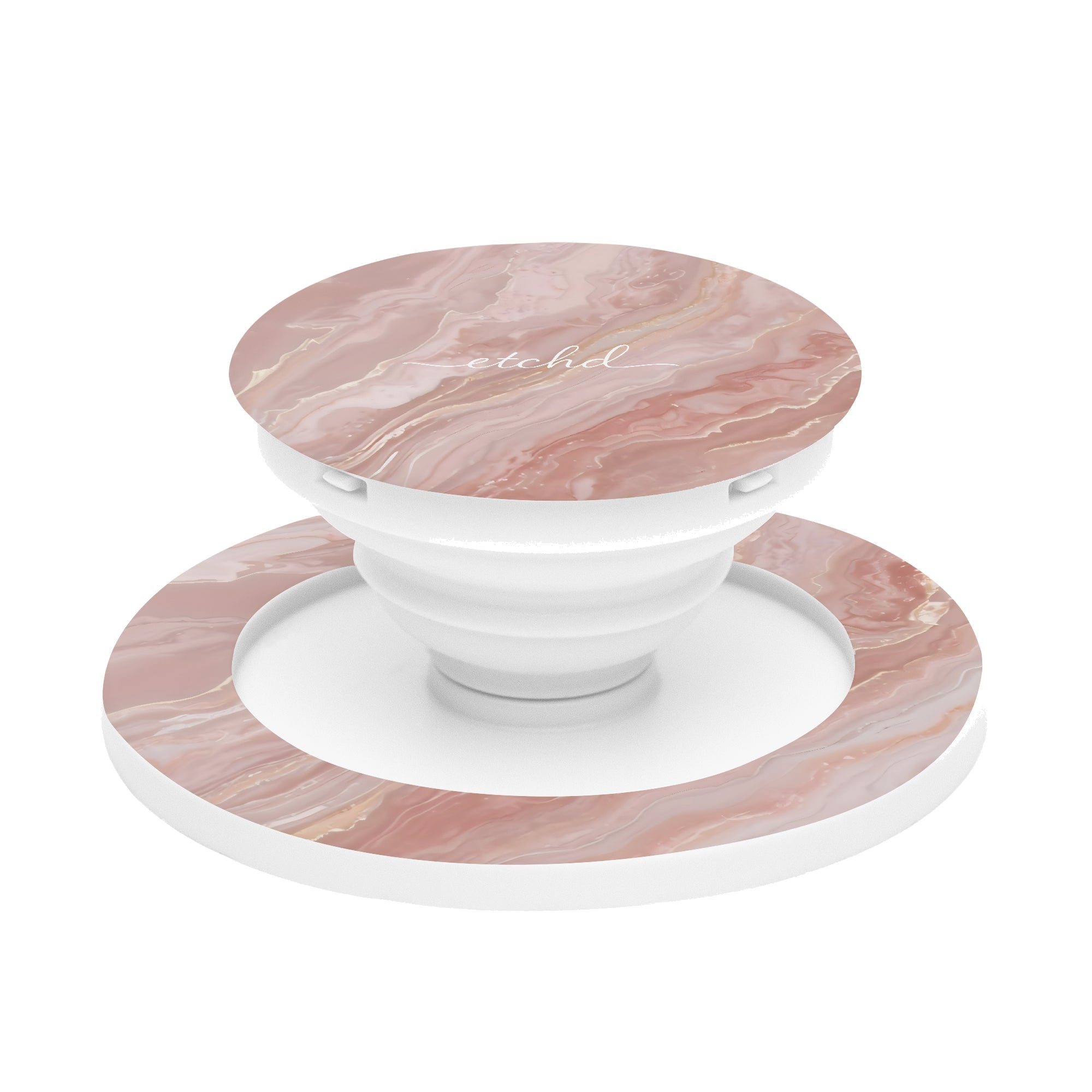 Rose Quartz Phone Grip And Stand by etchd
