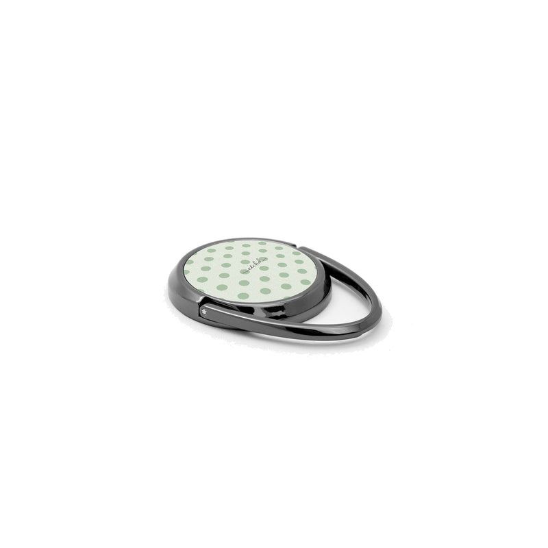 Sage Polka Dot Anneau de maintien-zoom-