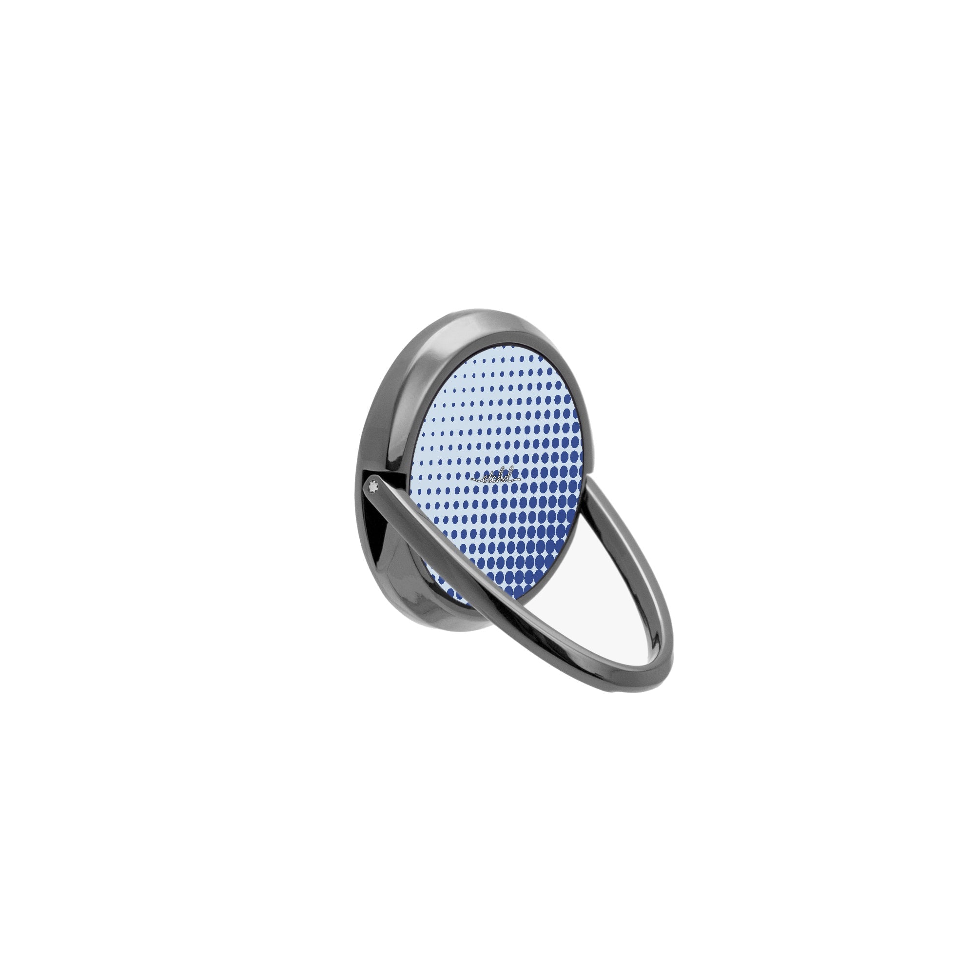 Cobalt Halftone Phone Ring Holder by etchd, view 8
