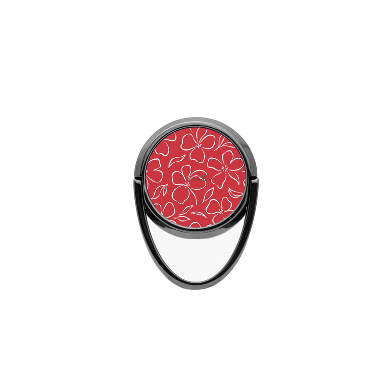 Classic Red & White Floral Ring Handyhalterung-zoom-