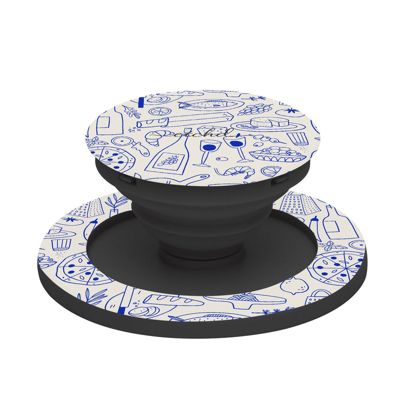 Food Pattern Anneau de maintien et support téléphone-zoom-